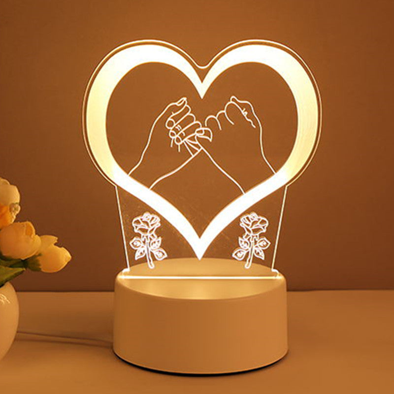 3D Lamp Acrylic USB LED Night Light Neon Sign