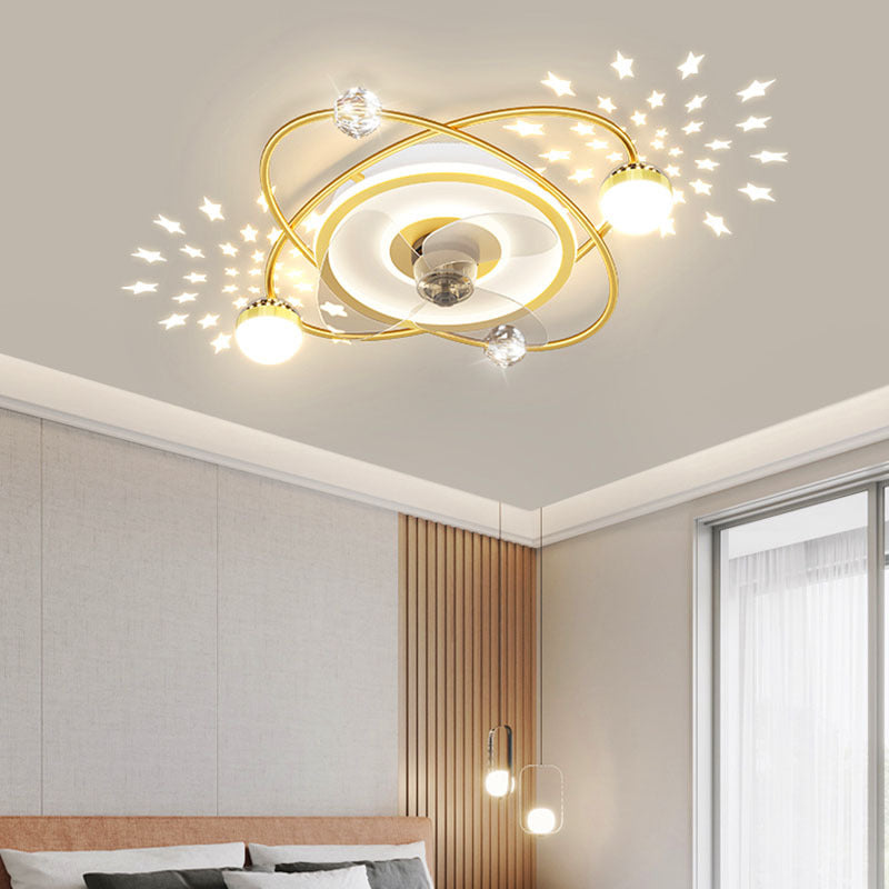 Nordic decor led lights for room Ceiling fan light lamp