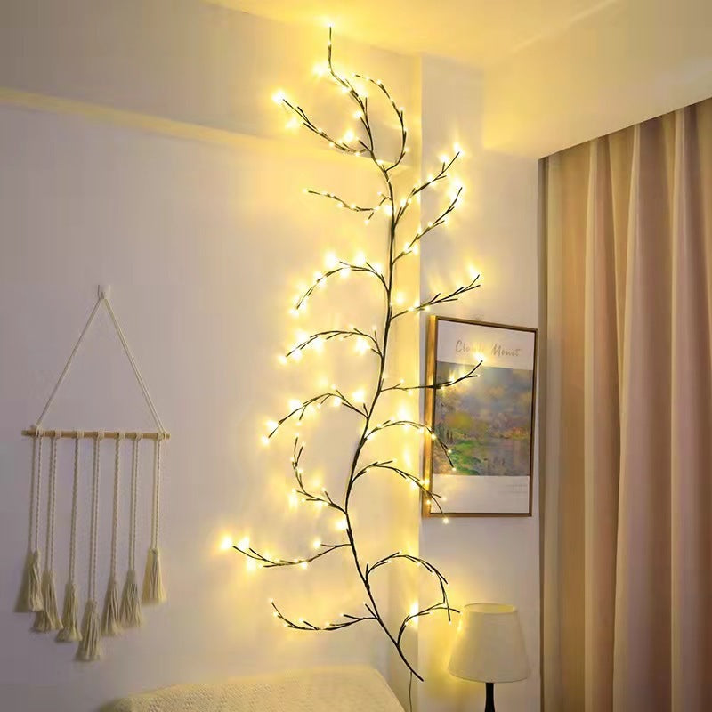 Vines With Lights Christmas Garland Light Flexible DIY Willow Vine