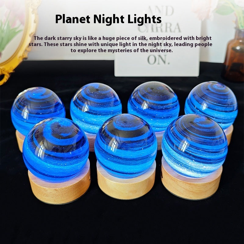 Planet Small Night Bedside Lamp