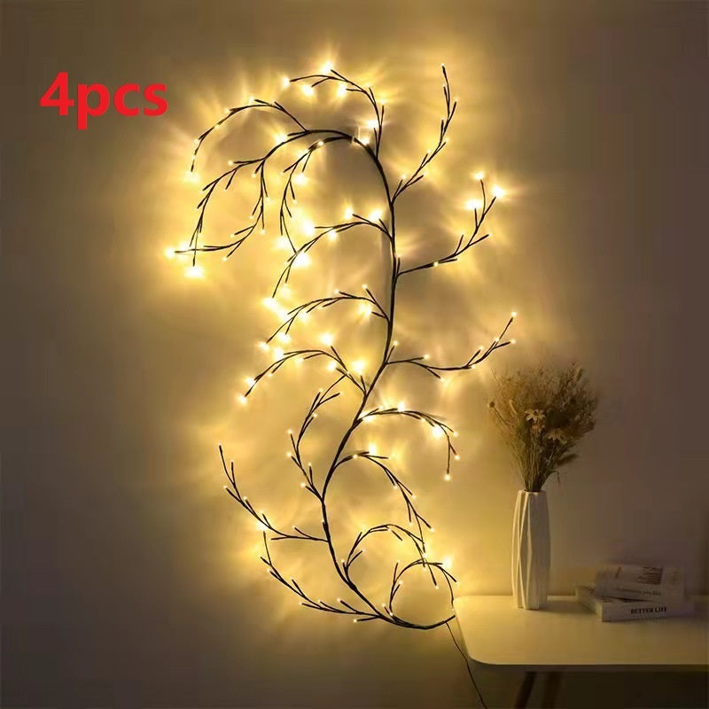 Vines With Lights Christmas Garland Light Flexible DIY Willow Vine